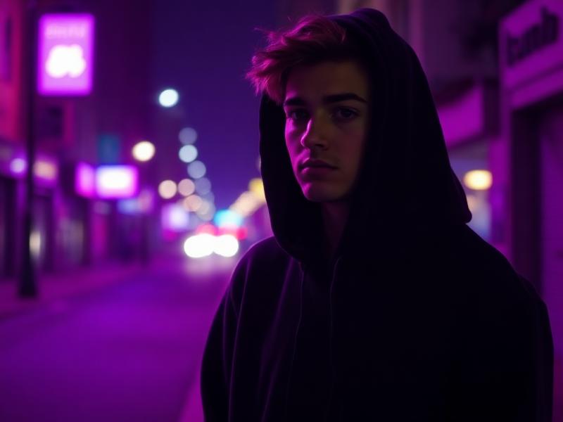 Look streetwear com moletom preto